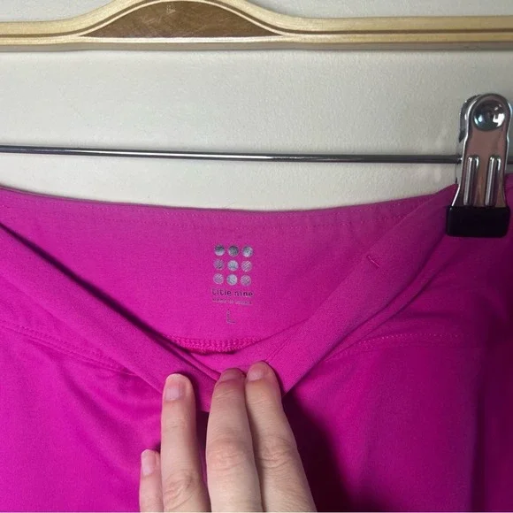 Title Nine Diamalete Skort Size L Paisley Orange Hot Pink Stretch Tennis Skirt - Picture 5 of 8